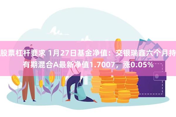 股票杠杆要求 1月27日基金净值：交银瑞鑫六个月持有期混合A最新净值1.7007，涨0.05%