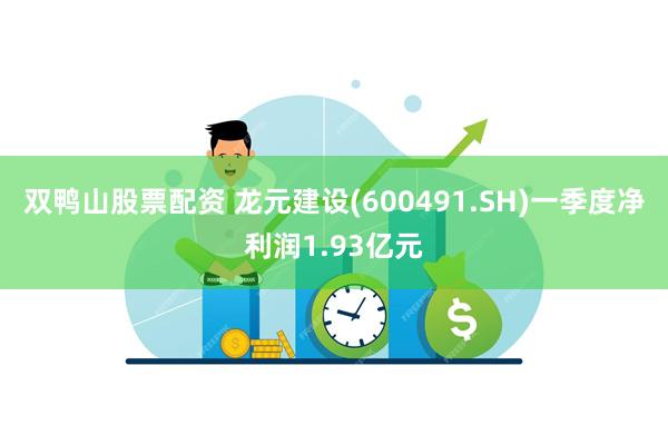 双鸭山股票配资 龙元建设(600491.SH)一季度净利润1.93亿元