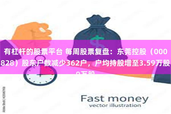 有杠杆的股票平台 每周股票复盘：东莞控股（000828）股东户数减少362户，户均持股增至3.59万股