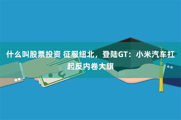 什么叫股票投资 征服纽北，登陆GT：小米汽车扛起反内卷大旗