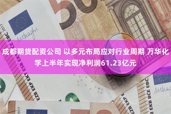 成都期货配资公司 以多元布局应对行业周期 万华化学上半年实现净利润61.23亿元