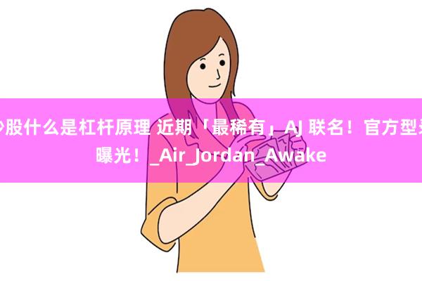 炒股什么是杠杆原理 近期「最稀有」AJ 联名！官方型录曝光！_Air_Jordan_Awake